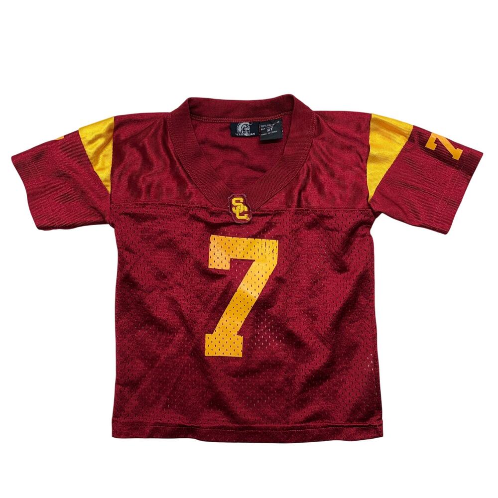 USC Trojans Football Jersey Toddler 2T Crimson/Gold #7 Football NCAA Embroidered